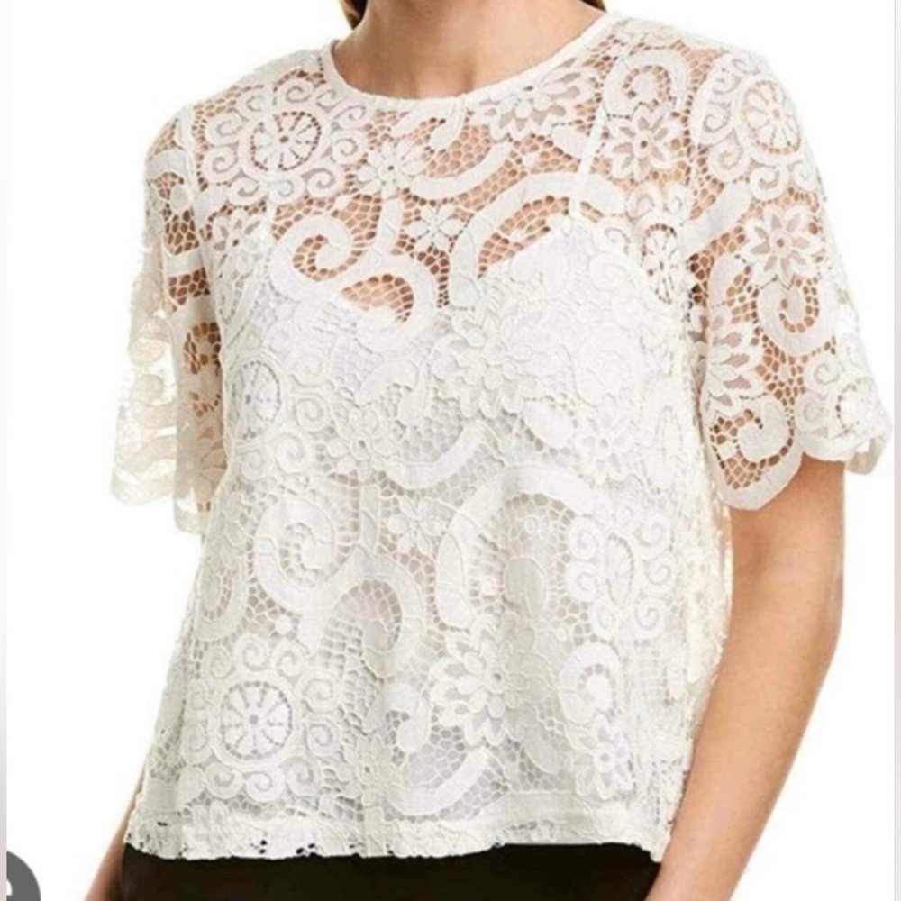 Nanette Lenore white lace top